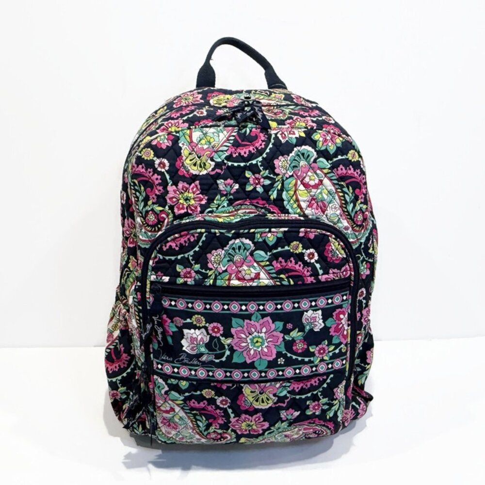 Vera Bradley Campus Backpack, Petal Paisley Pattern (Retired Design)